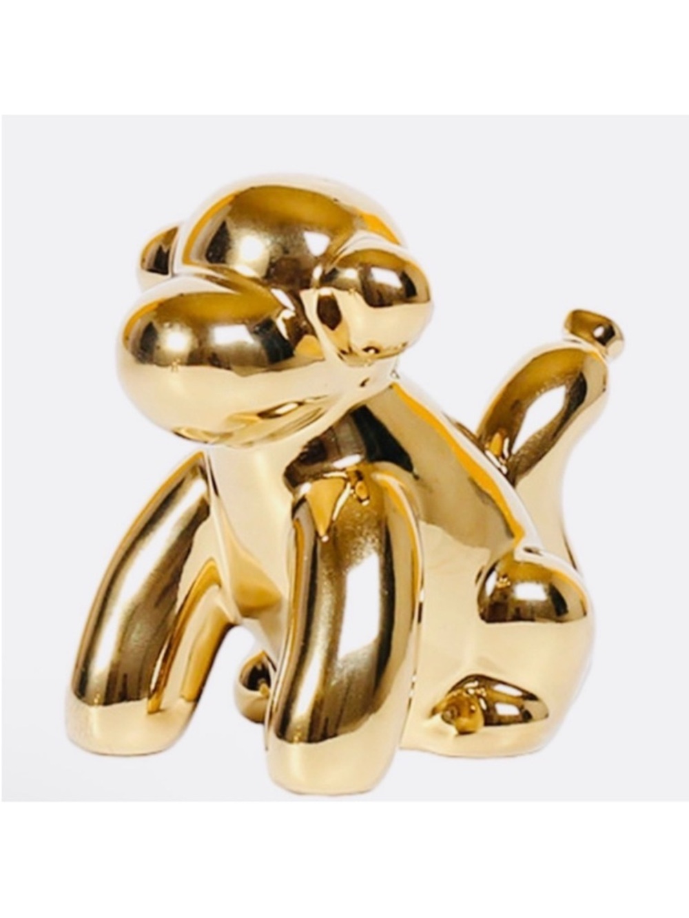 🆕- Trending One Home Design-Gold Ceramic Balloon Monkey Home Decor